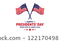 Happy Presidents Day card, Background, poster Vector illustration. 122170498