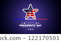 Happy Presidents Day card, Background, poster Vector illustration. 122170501