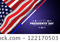Happy Presidents Day card, Background, poster Vector illustration. 122170503