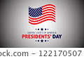 Happy Presidents Day card, Background, poster Vector illustration. 122170507