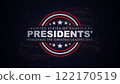 Happy Presidents Day card, Background, poster Vector illustration. 122170519