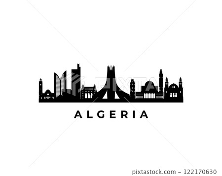 Vector Algeria skyline. Vector Algeria skyline. 122170630