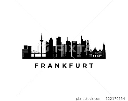 Vector Frankfurt skyline. Vector Frankfurt skyline. 122170634