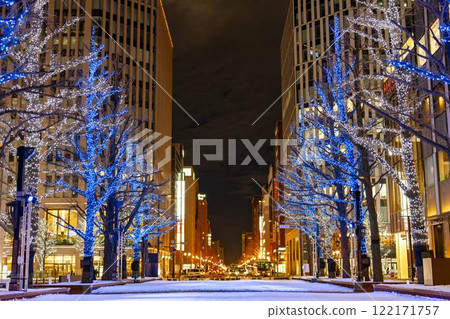 Winter illuminations at Kita 3-jo Square (Akapla) in front of the former Hokkaido Prefectural Government Office (Red Brick Building) Sapporo, Hokkaido Winter illuminations at Kita 3-jo Square (Akapla) in front of the former Hokkaido Prefectural Government Office (Red Brick Building) Sapporo, Hokkaido 122171757