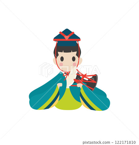 雛娃娃_五人音樂伴奏_大津向量圖 雛娃娃_五人音樂伴奏_大津向量圖 122171810