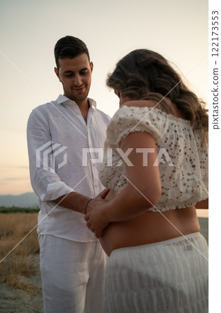 Father Making First Contact With Son Father Making First Contact With Son 122173553