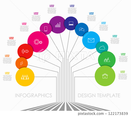 Infographic design template with place for your data. Vector illustration. 122173839