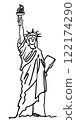 Statue of Liberty in America 122174290