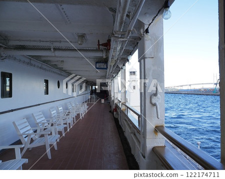 Kanagawa Prefecture, Hikawa Maru, Starboard Deck View, December 122174711