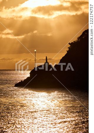 Sunset at the statue of Mary Sunset at the statue of Mary 122174757