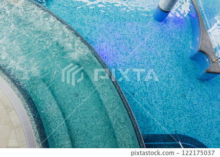 Swimming pool top view Swimming pool top view 122175037