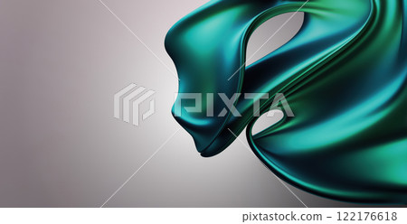 This design features a smooth and elegant abstraction with flowing shapes in rich teal hues against a soft gradient background that creates a tranquil atmosphere. This design features a smooth and elegant abstraction with flowing shapes in rich teal hues against a soft gradient background that creates a tranquil atmosphere. 122176618