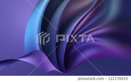 A rich, flowing composition features smooth waves of color blending together in shades of purple and blue, creating an ethereal and calming atmosphere throughout. A rich, flowing composition features smooth waves of color blending together in shades of purple and blue, creating an ethereal and calming atmosphere throughout. 122176633