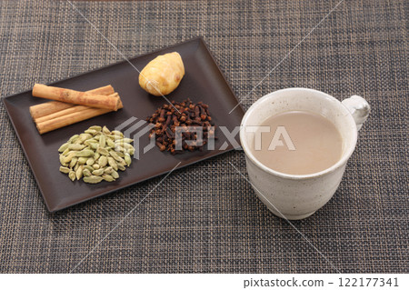chai spice drink 122177341