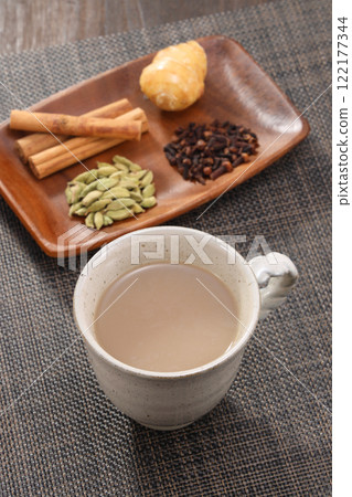 chai spice drink 122177344