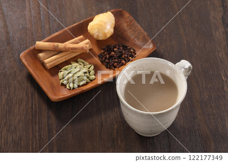 chai spice drink chai spice drink 122177349