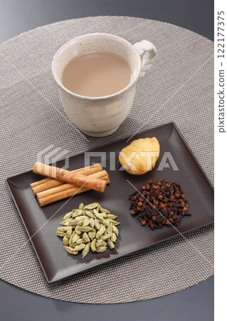 chai spice drink 122177375