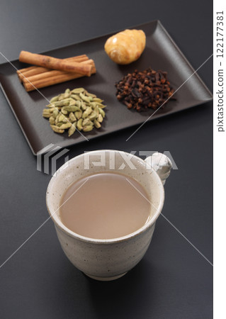 chai spice drink chai spice drink 122177381