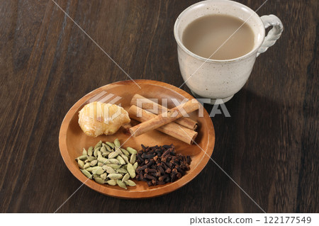 chai spice drink 122177549