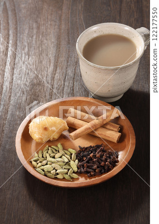 chai spice drink 122177550