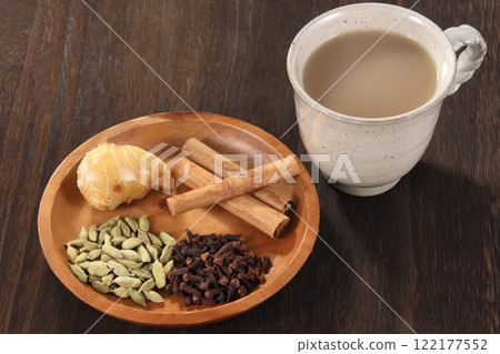 chai spice drink 122177552
