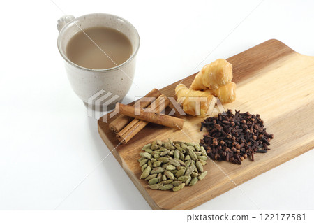 chai spice drink 122177581