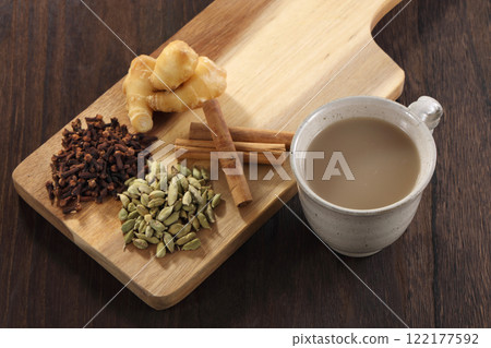 chai spice drink 122177592