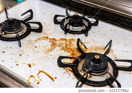 廚房瓦斯爐髒了 122177962