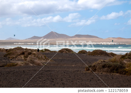 Coast of Atlantic ocean, Famara, Lanzarote 122178059
