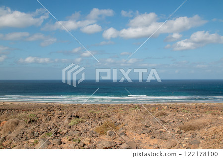 Coast of Atlantic ocean, Famara, Lanzarote 122178100