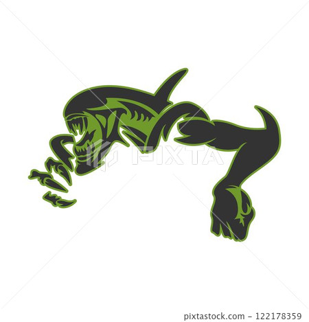 Alien logo icon design 122178359