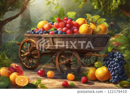 still life with fruits 122178410