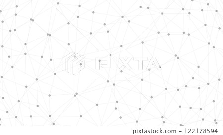 Technology abstract background. Dots connected by lines. Minimalist mesh backdrop. Abstract polygonal shape. Technology abstract background. Dots connected by lines. Minimalist mesh backdrop. Abstract polygonal shape. 122178594