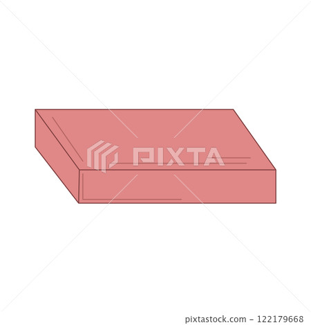 Eco packaging in flat design. Cardboard box for away pizza pizza delivery. Vector illustration isolated. Eco packaging in flat design. Cardboard box for away pizza pizza delivery. Vector illustration isolated. 122179668