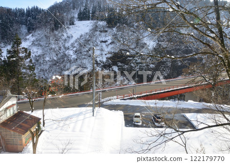 JR東日本飯山線越後角站至森宮之原站的風景（2022年12月） 122179770