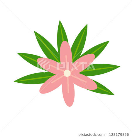 Cartoon tropic flower. Vector clip art Cartoon tropic flower. Vector clip art 122179856