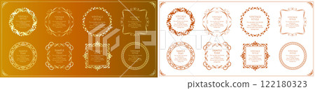 Elegant decorative borders Elegant decorative borders 122180323