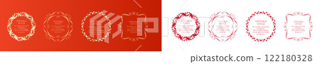 Elegant decorative borders Elegant decorative borders 122180328