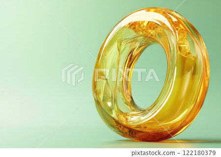 A large glowing circle with a hole in the middle 122180379