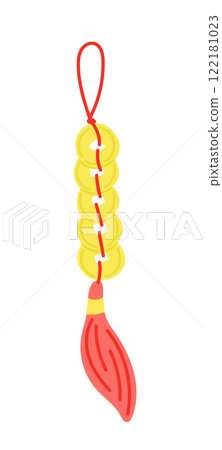 Illustration of traditional Chinese coins Illustration of traditional Chinese coins 122181023