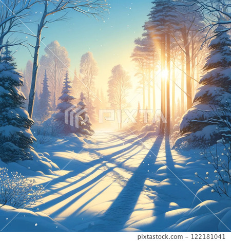 Snow scene Snow scene 122181041