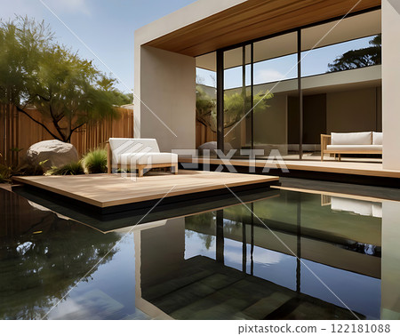 Modern style Garden 122181088