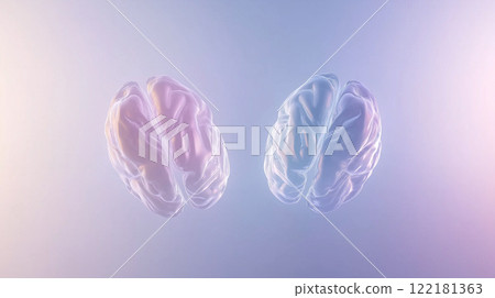 Human brain illustration, medicine design 122181363