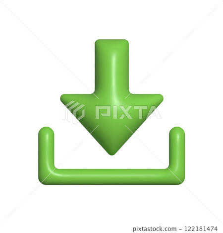 Loading. Three-dimensional vector icon. 3D pictogram for websites, applications, and design ideas 122181474