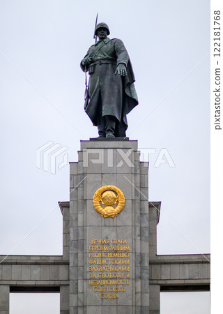 Soviet War Memorial in Tiergarten park in Berlin, Germany Soviet War Memorial in Tiergarten park in Berlin, Germany 122181768