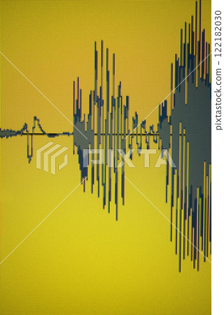 Voiceover studio audio sound wave 122182030