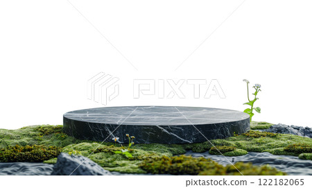 Alpine Elegance on Stone Podium 122182065