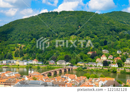 View on Heidelberg at spring, Germany 122182128