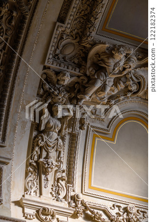 Interior details in Berlin Cathedral Berliner Dom on Museum Island in the Mitte historical neighbourhood of Berlin, Germany Interior details in Berlin Cathedral Berliner Dom on Museum Island in the Mitte historical neighbourhood of Berlin, Germany 122182374