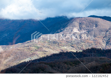 Detail of rock formations in the Bovilla Mountains, Albania Detail of rock formations in the Bovilla Mountains, Albania 122182452